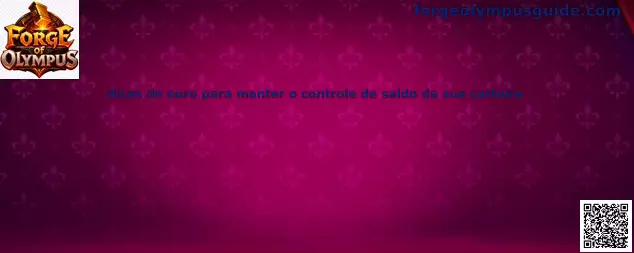 Control responsable del saldo en Forge of Olympus