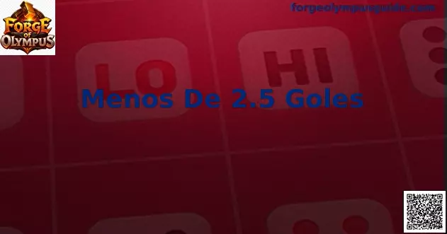Menos De 2.5 Goles análisis fútbol