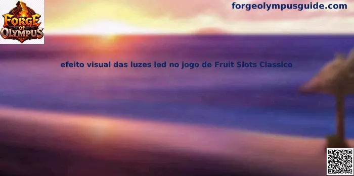 Efecto visual de luces LED en Fruit Slots Clásico
