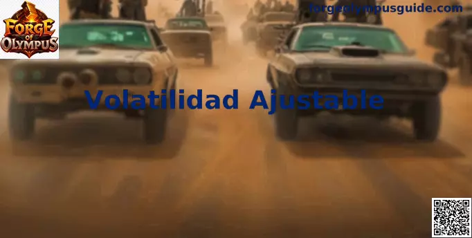 Volatilidad ajustable en Forge of Olympus con símbolos mitológicos y controles de juego